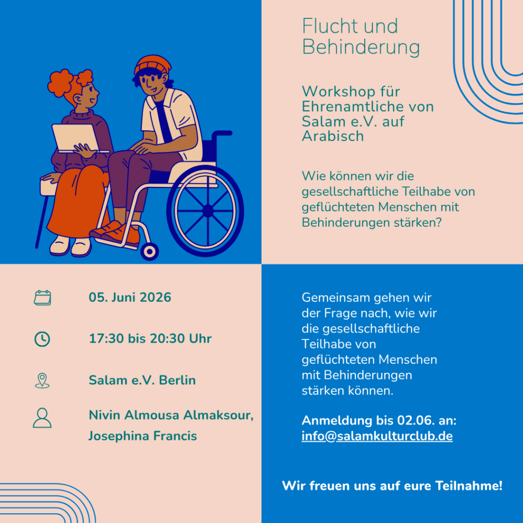 Workshop Flucht und Behinderung